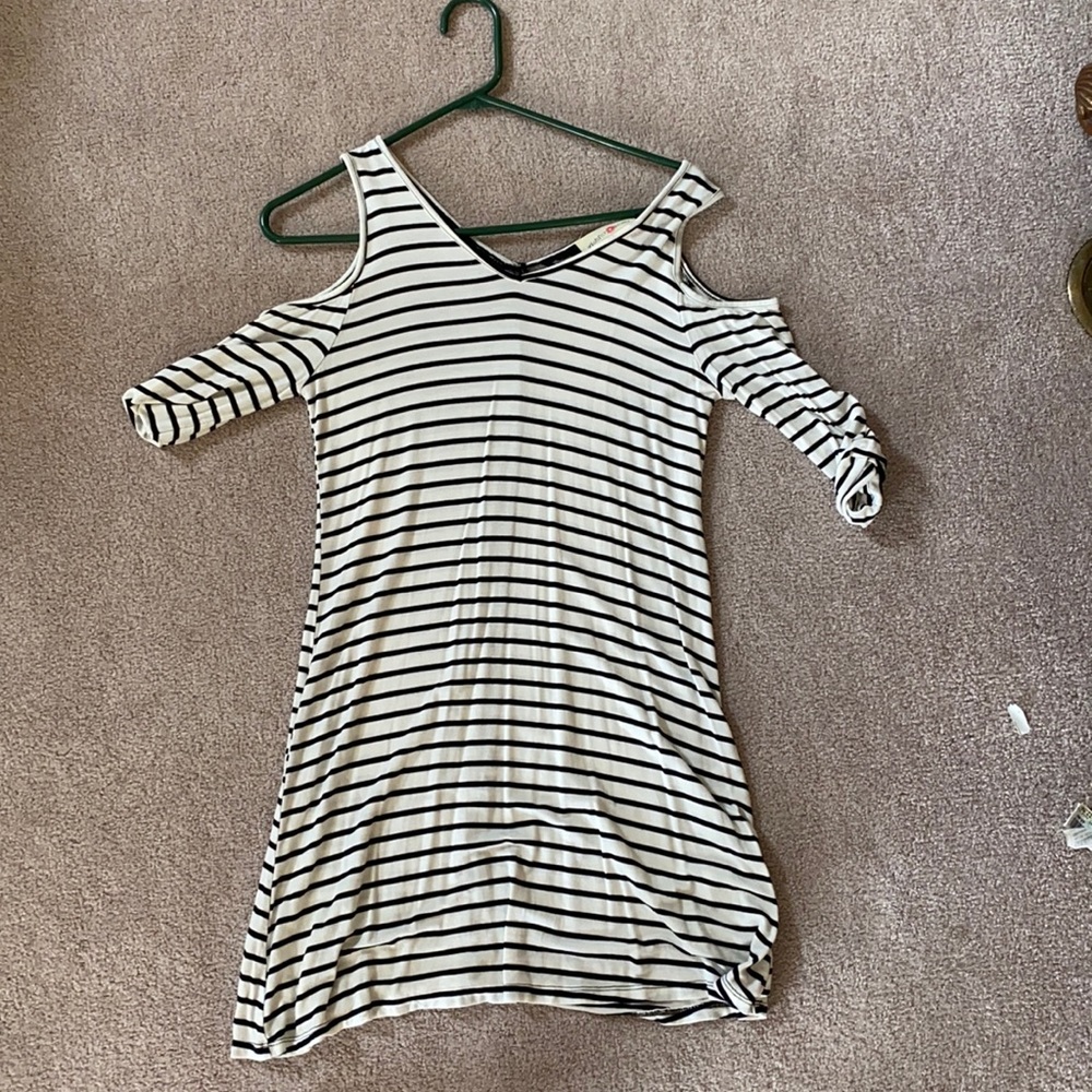 White striped dress